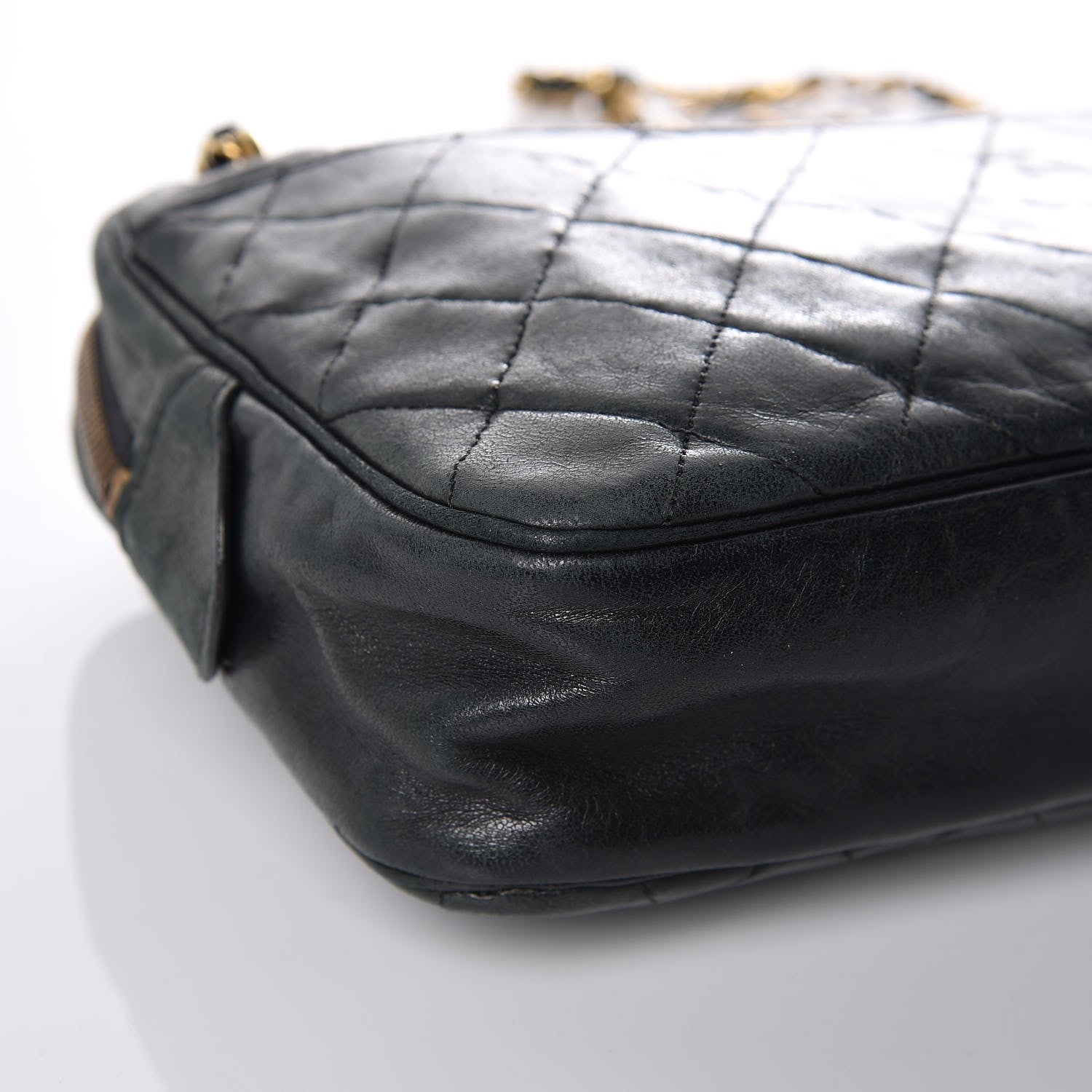 Chanel Lambskin Quilted Camera Case Black 17 of 26