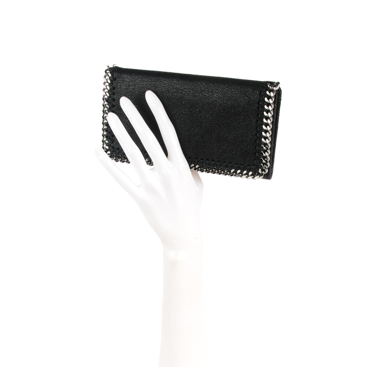 Shaggy Deer Falabella Flap Wallet Black