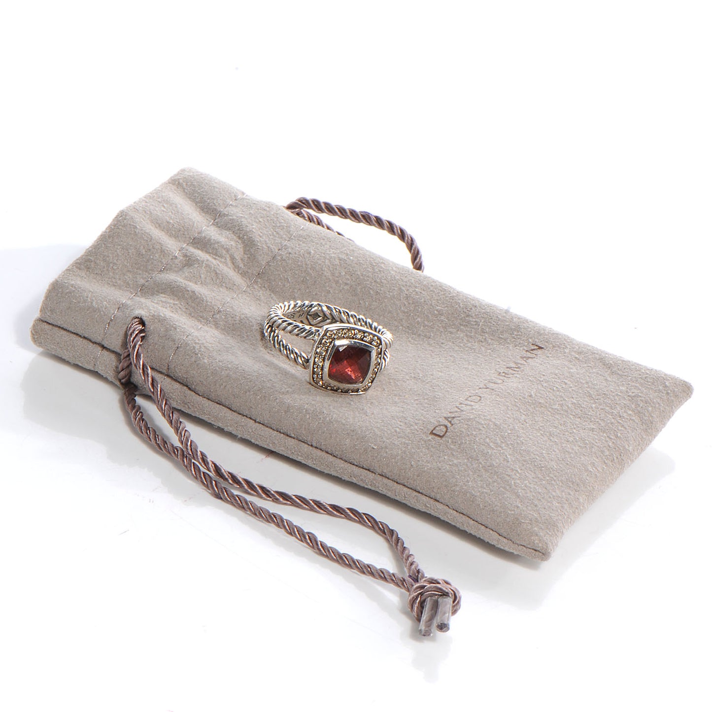 Petite Albion Diamond Pyrope Garnet Ring 6