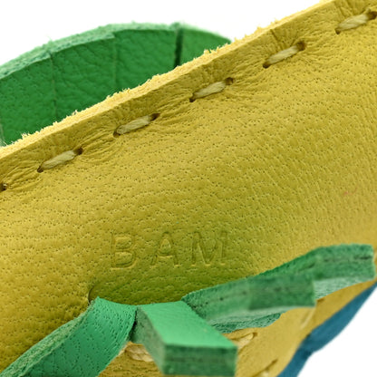 Hermes Milo Lambskin Hippo Bag Charm Lime Vert Comics Bleu Azteque 4 of 4