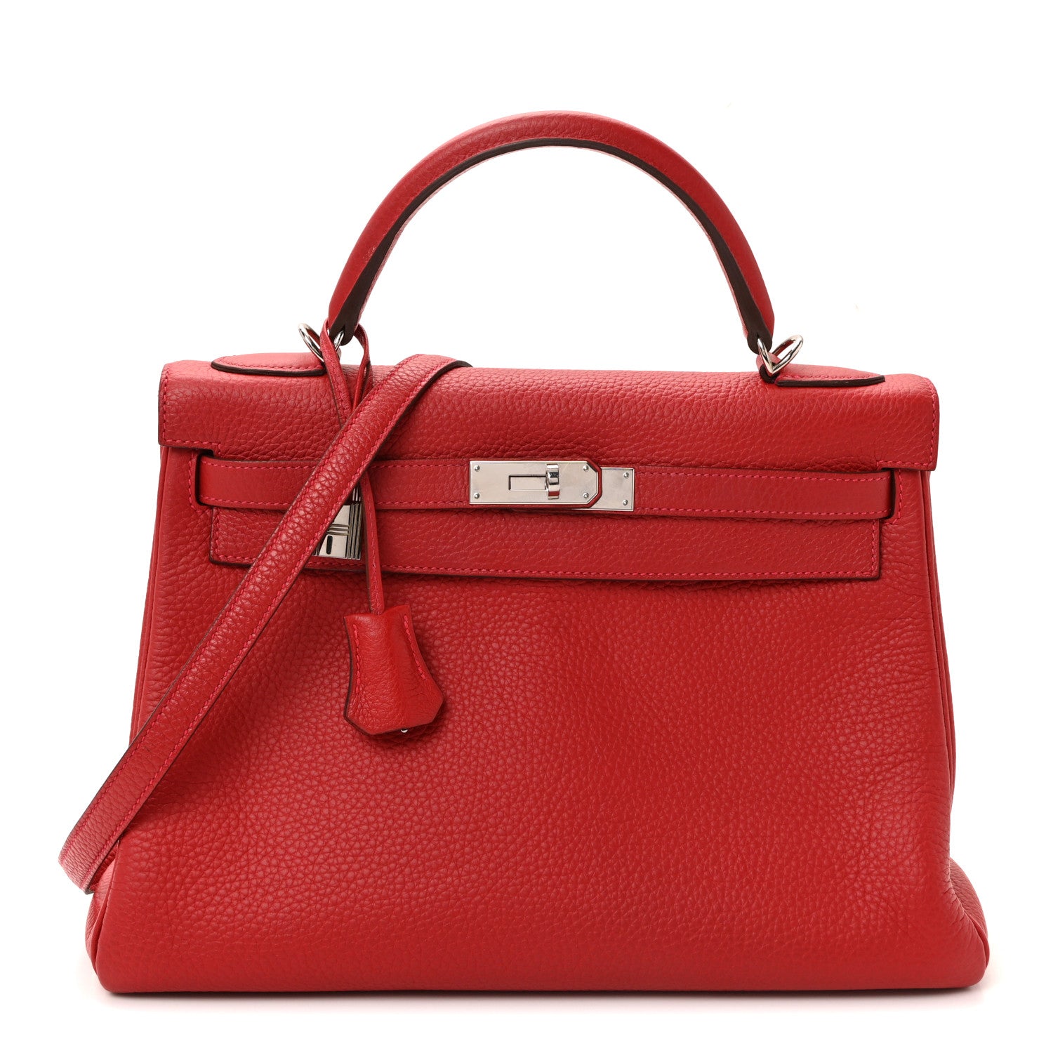 Hermes Togo Kelly Retourne 32 Rouge Casaque 1 of 9