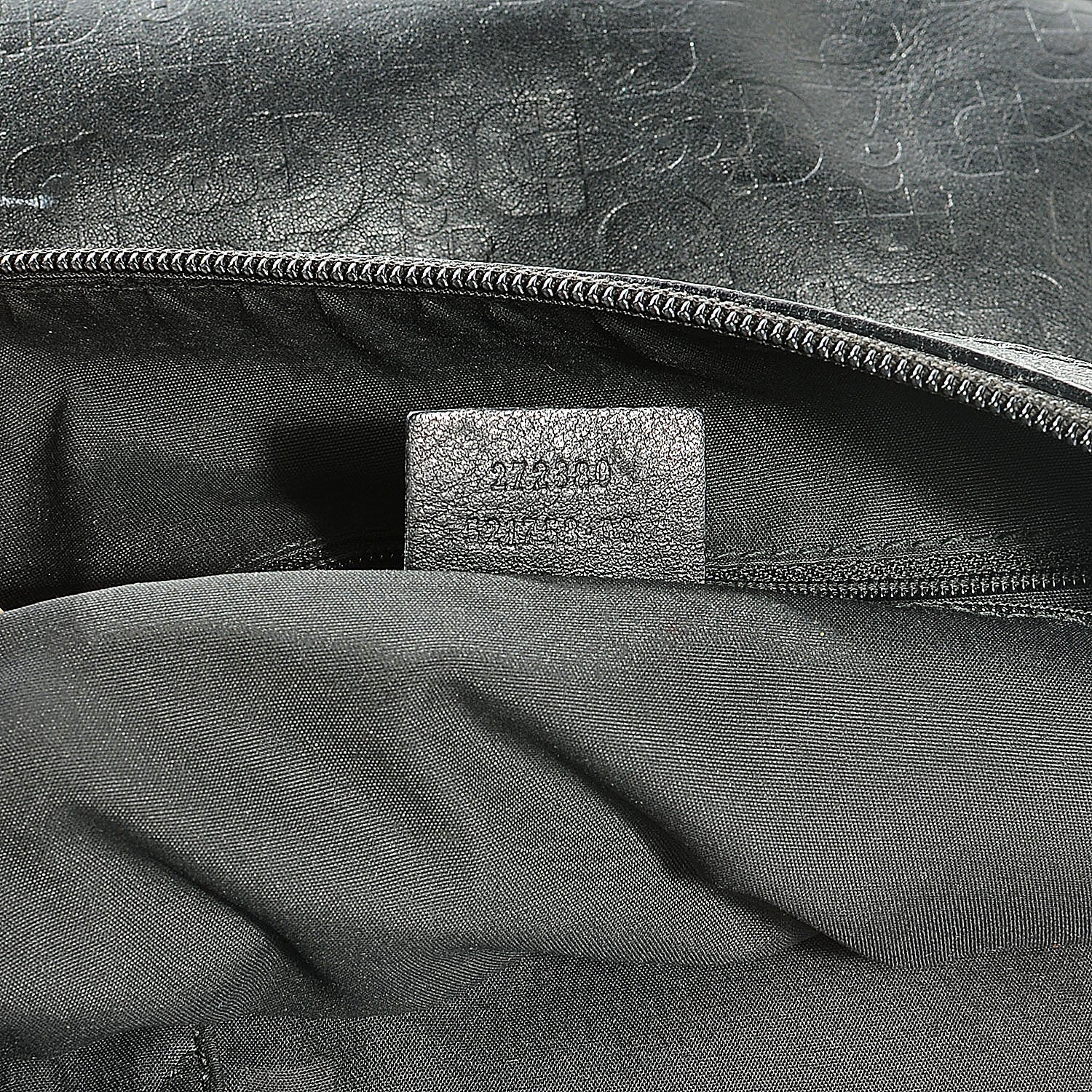 Gucci Calfskin Horsebit Embossed Large Half Moon Hobo Black 8 of 8