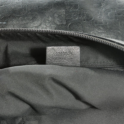 Gucci Calfskin Horsebit Embossed Large Half Moon Hobo Black 8 of 8