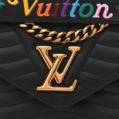 Louis Vuitton Calfskin New Wave Chain MM Black 7 of 13