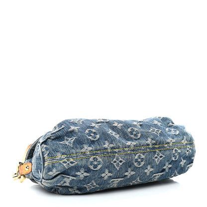 Louis Vuitton Monogram Denim Mini Pleaty Blue 4 of 9