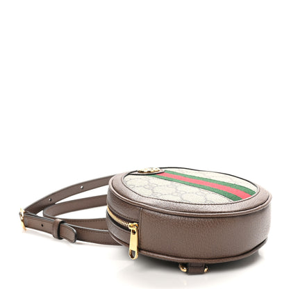 Gucci GG Supreme Monogram Web Mini Ophidia Round Backpack Brown 4 of 10