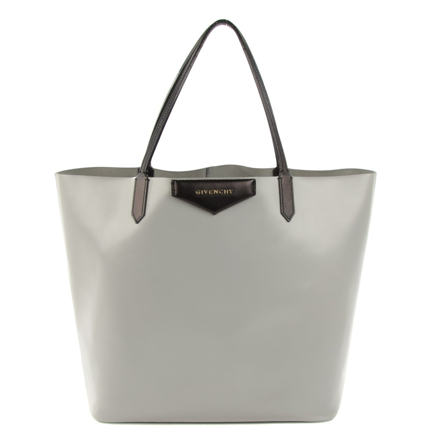 Calfskin Medium Bi-Color Antigona Tote Grey Black