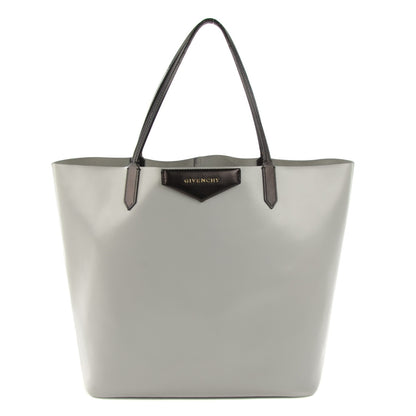 Givenchy Calfskin Medium Bi-Color Antigona Tote Grey Black 1 of 10