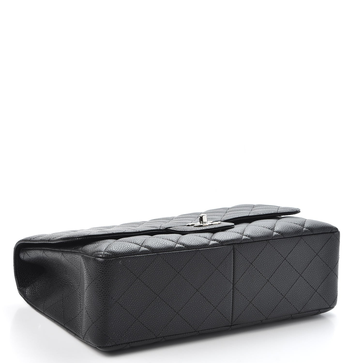 Chanel Caviar Quilted Jumbo Single Flap Black 3 of 9