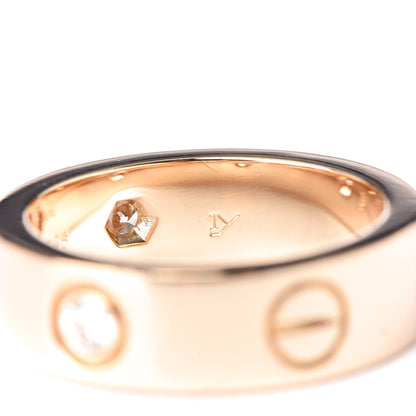 Cartier 18K Yellow Gold 3 Diamond 5.5mm LOVE Ring 50 5.25 6 of 6