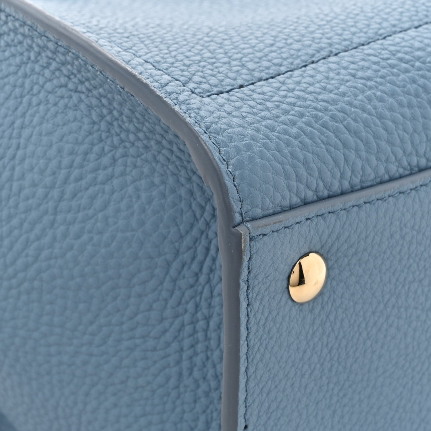 Salvatore Ferragamo Hammered Calfskin Double Handle Small Amy Tote  Chambry 11 of 12