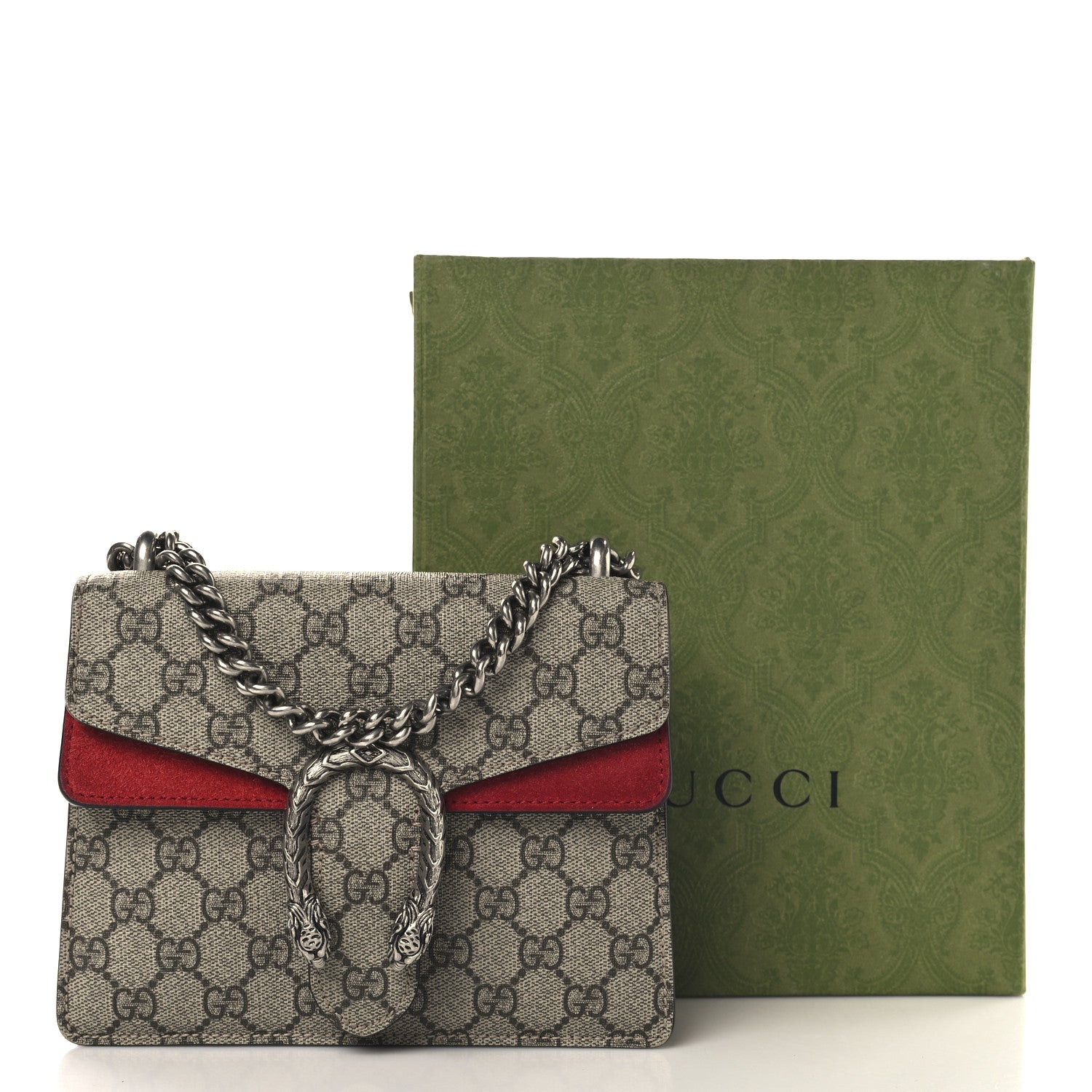 Gucci GG Supreme Monogram Mini Dionysus Shoulder Bag Hibiscus Red 11 of 11