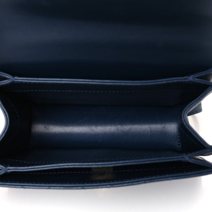 Chanel Calfskin Quilted Small Coco Lady Flap Navy 5 of 9