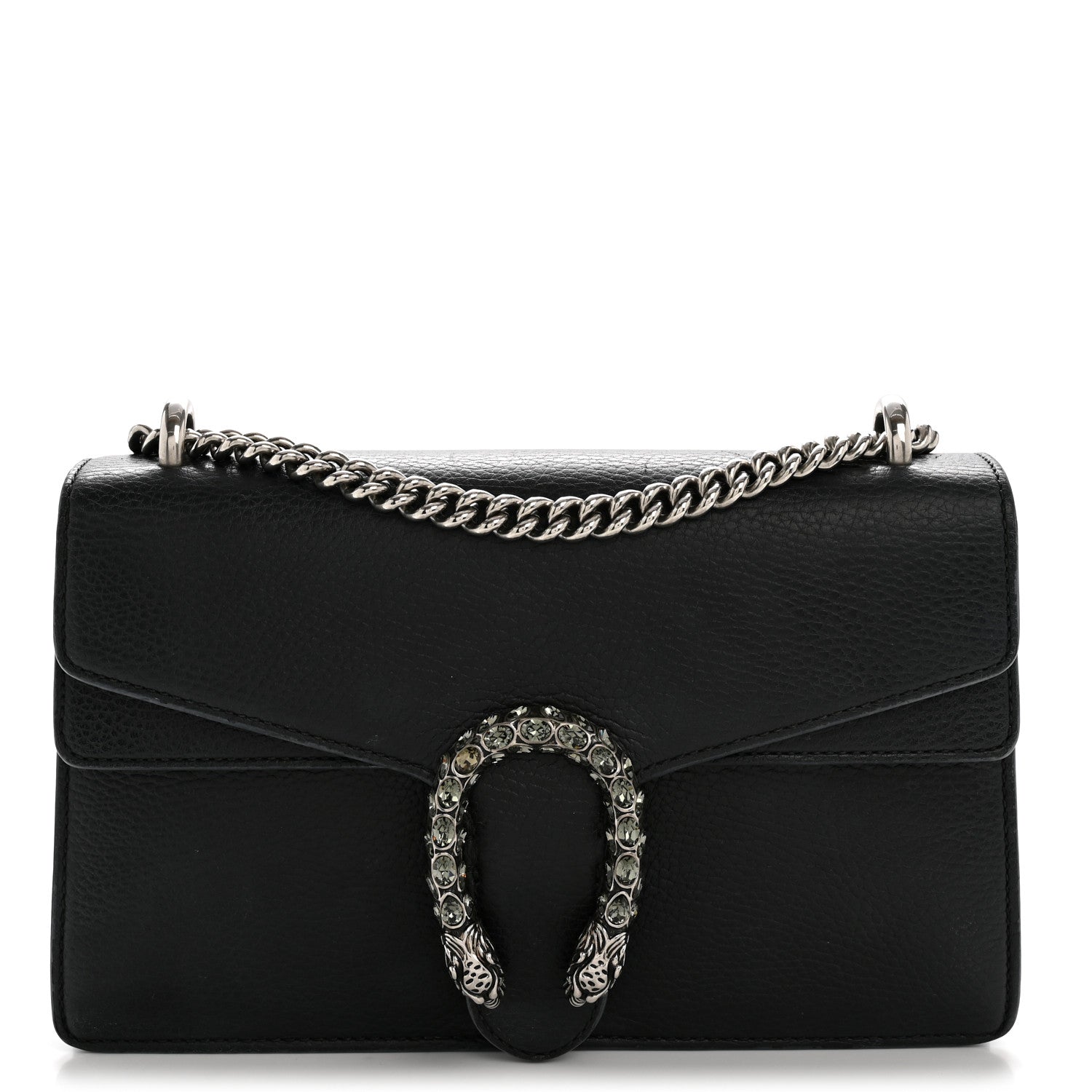 Gucci Pebbled Calfskin Small Dionysus Shoulder Bag Black 1 of 13