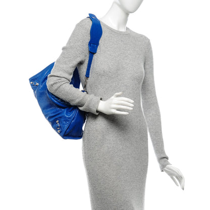 Balenciaga Agneau Giant 12 Silver Hardware City Bleu Lazuli 2 of 6