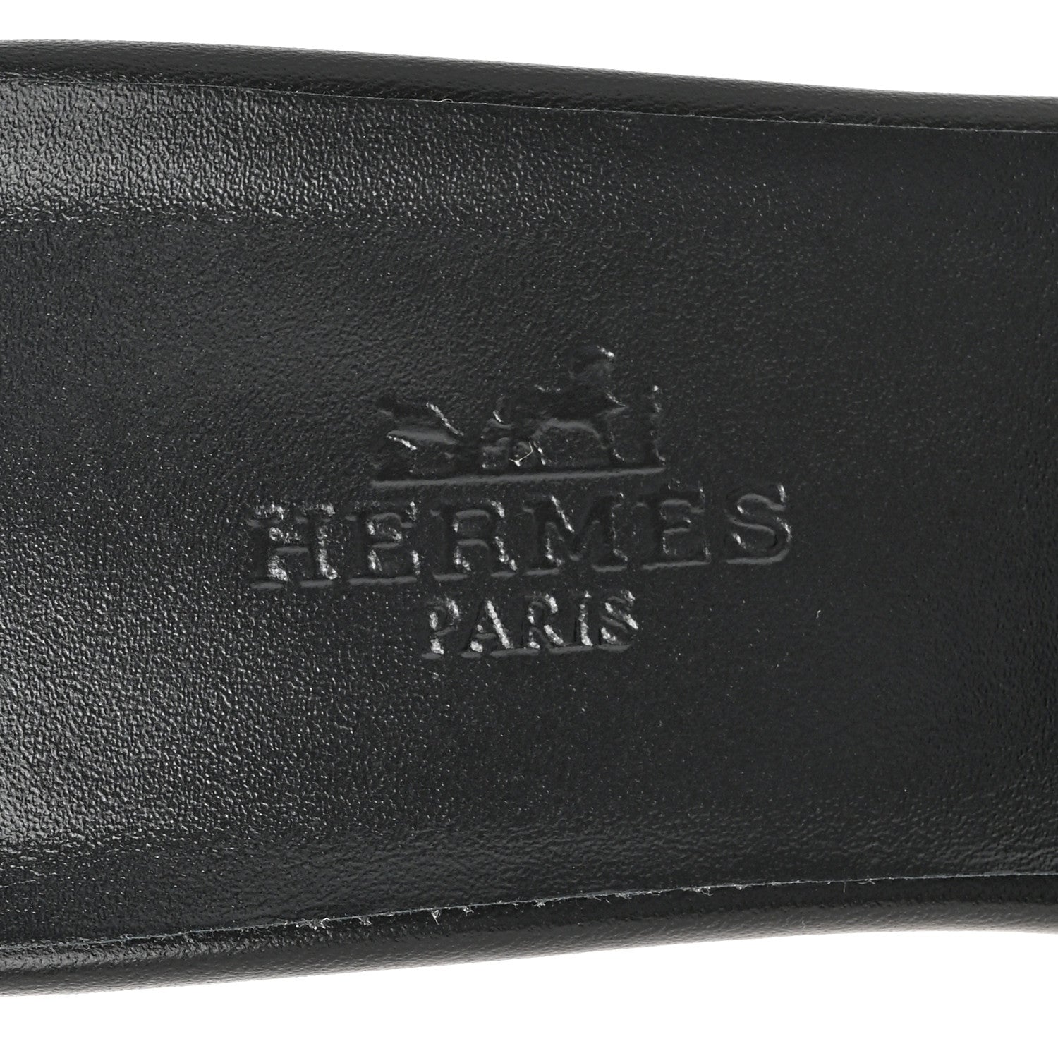 Hermes Calfskin Gigi 50 Sandals 37.5 Black 8 of 11