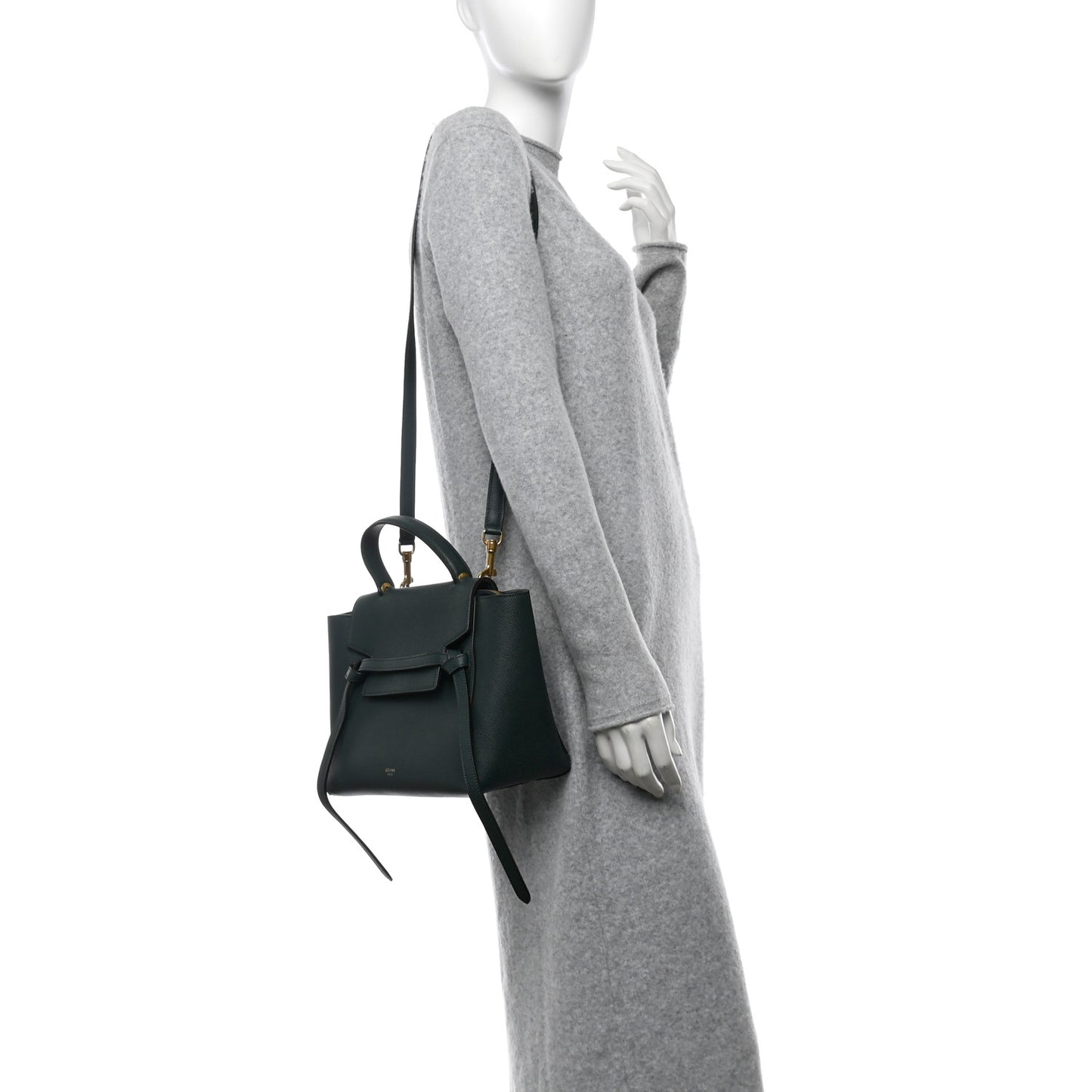 Grained Calfskin Micro Belt Bag Amazone