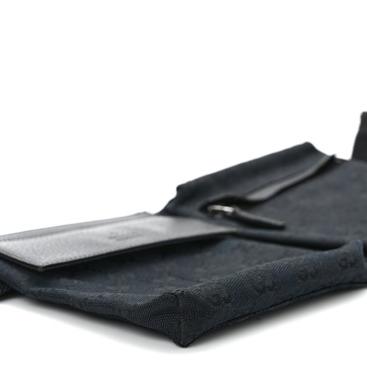 Gucci GG Monogram Double Pocket Belt Bag Black 9 of 13