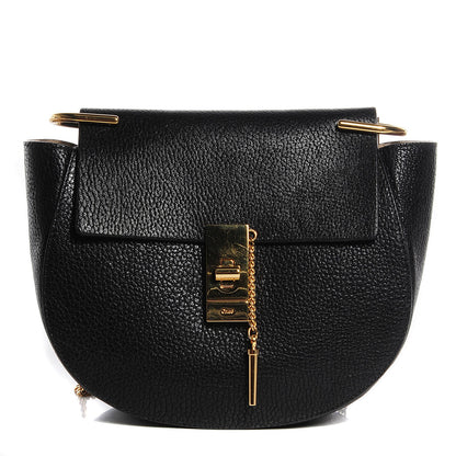 Chloe Grained Lambskin Drew Shoulder Bag Black 1 of 10