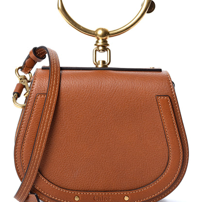 Chloe Calfskin Suede Small Nile Bracelet Bag Caramel 9 of 9