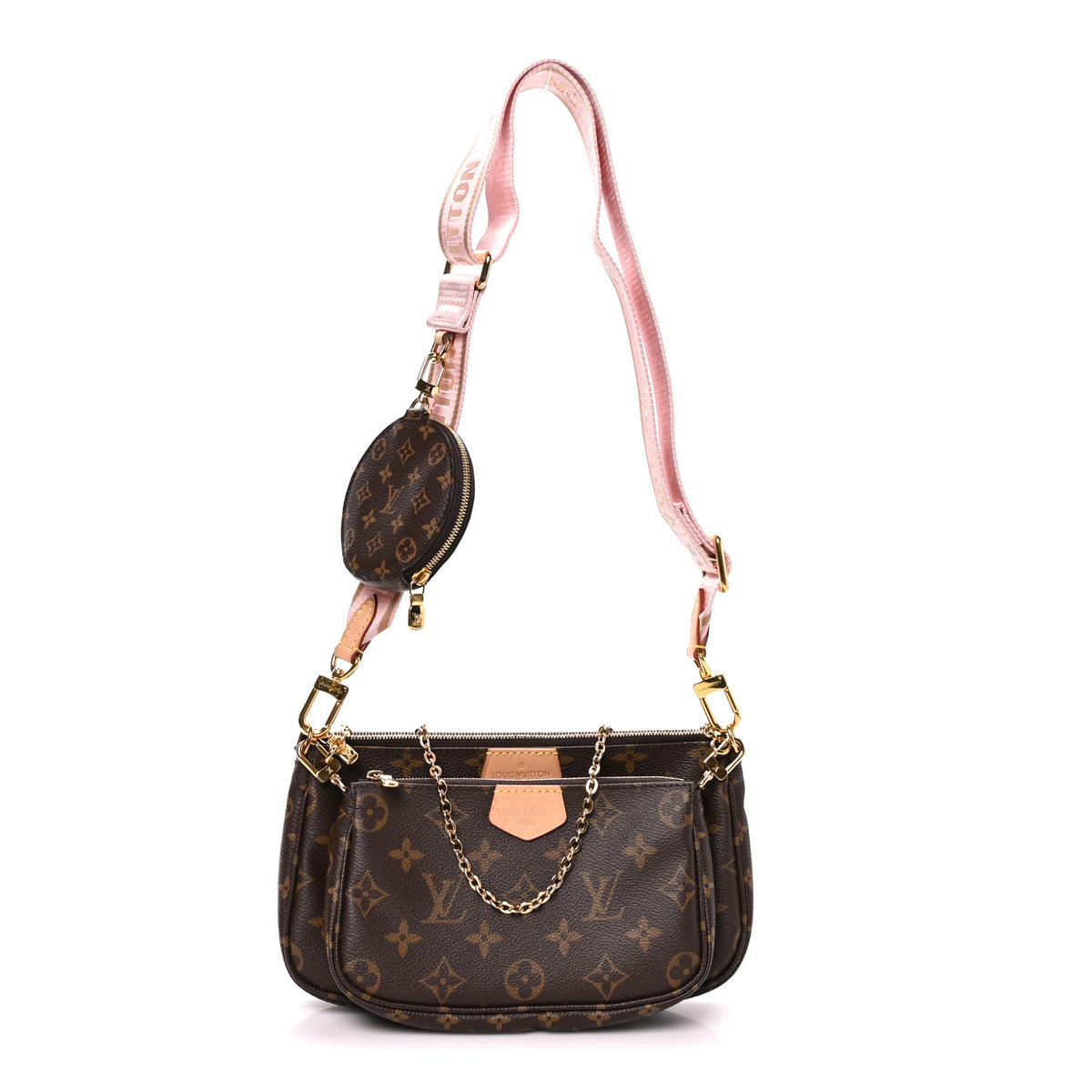 Monogram Multi Pochette Accessories Rose Clair