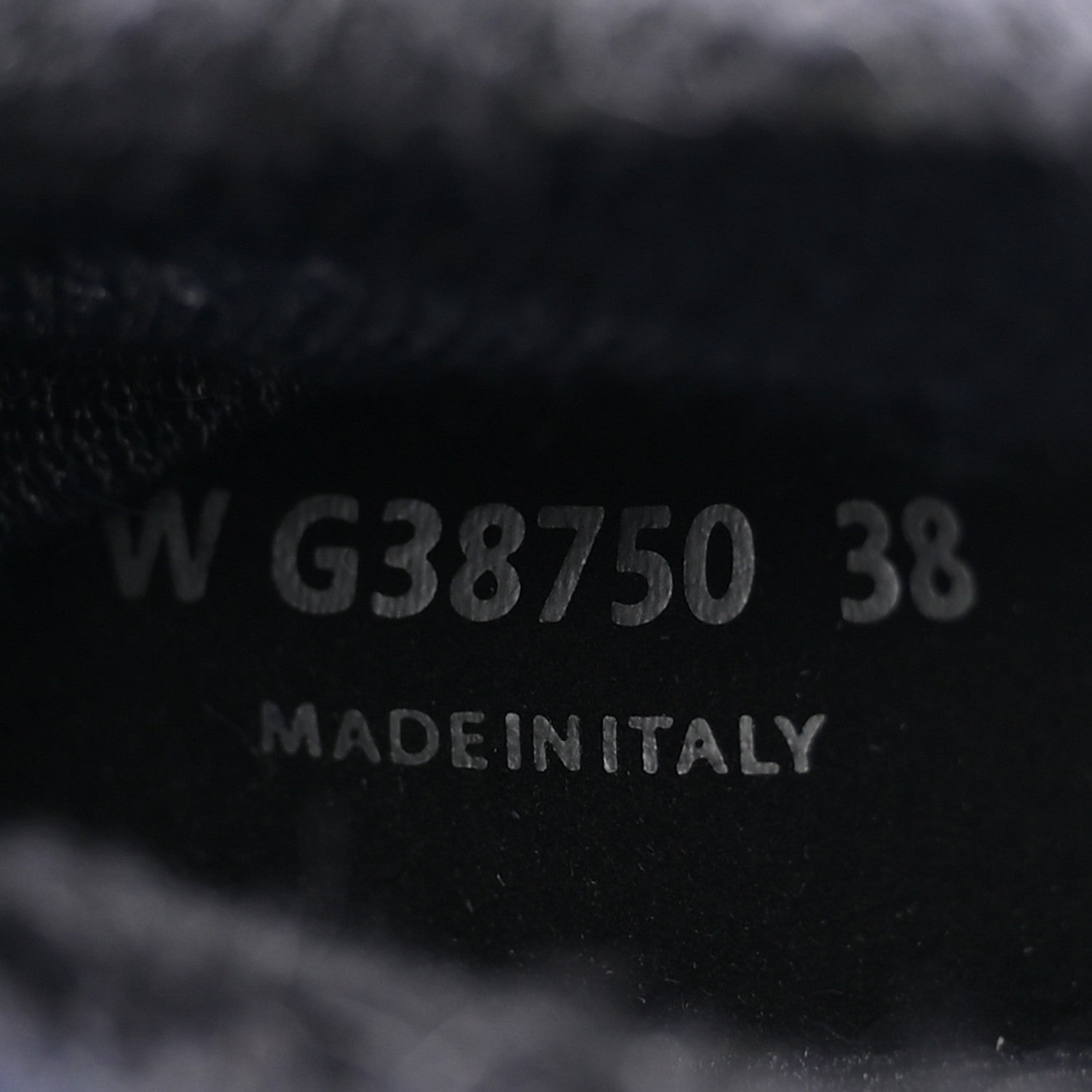 Chanel Knit Fabric Suede Calfskin Womens CC Sneakers 38 Navy Black 8 of 8