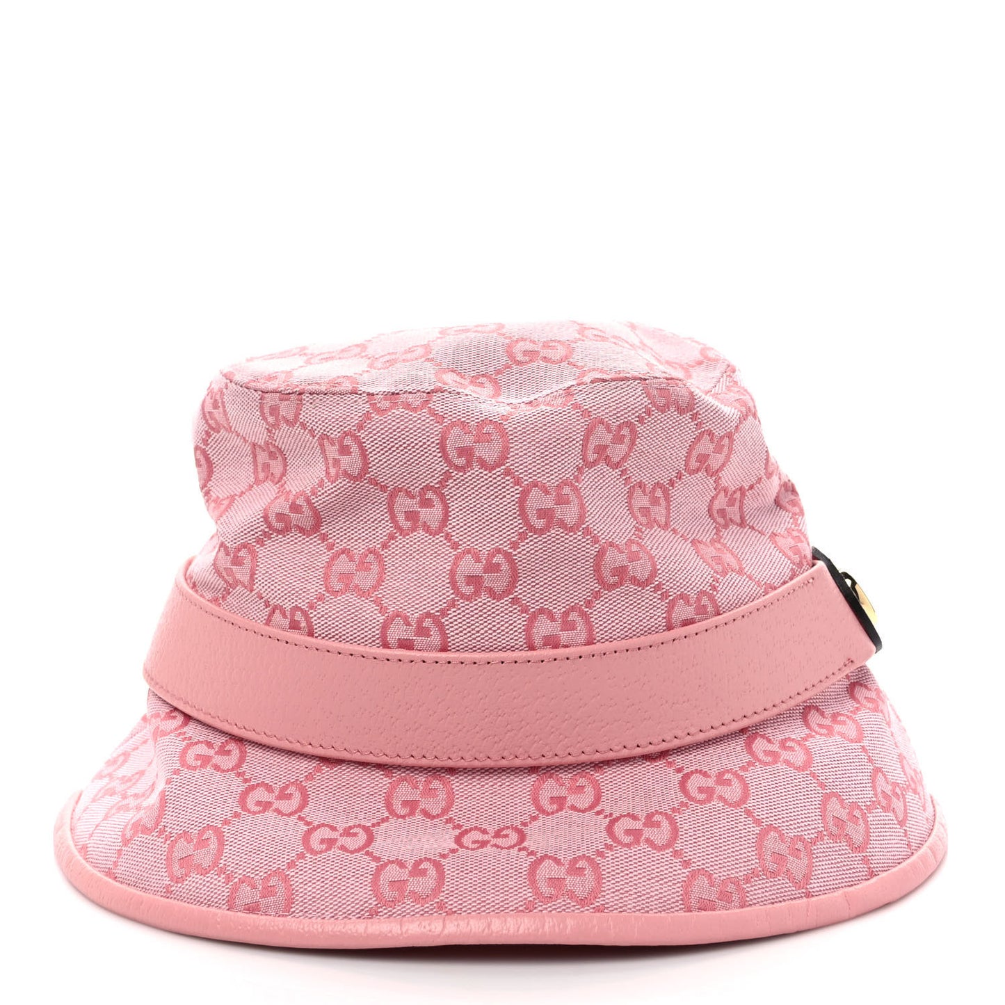 Monogram Textured Dollar Calfskin GG Jago Bucket Hat M Soft Cotton Candy Dark Cotton Candy