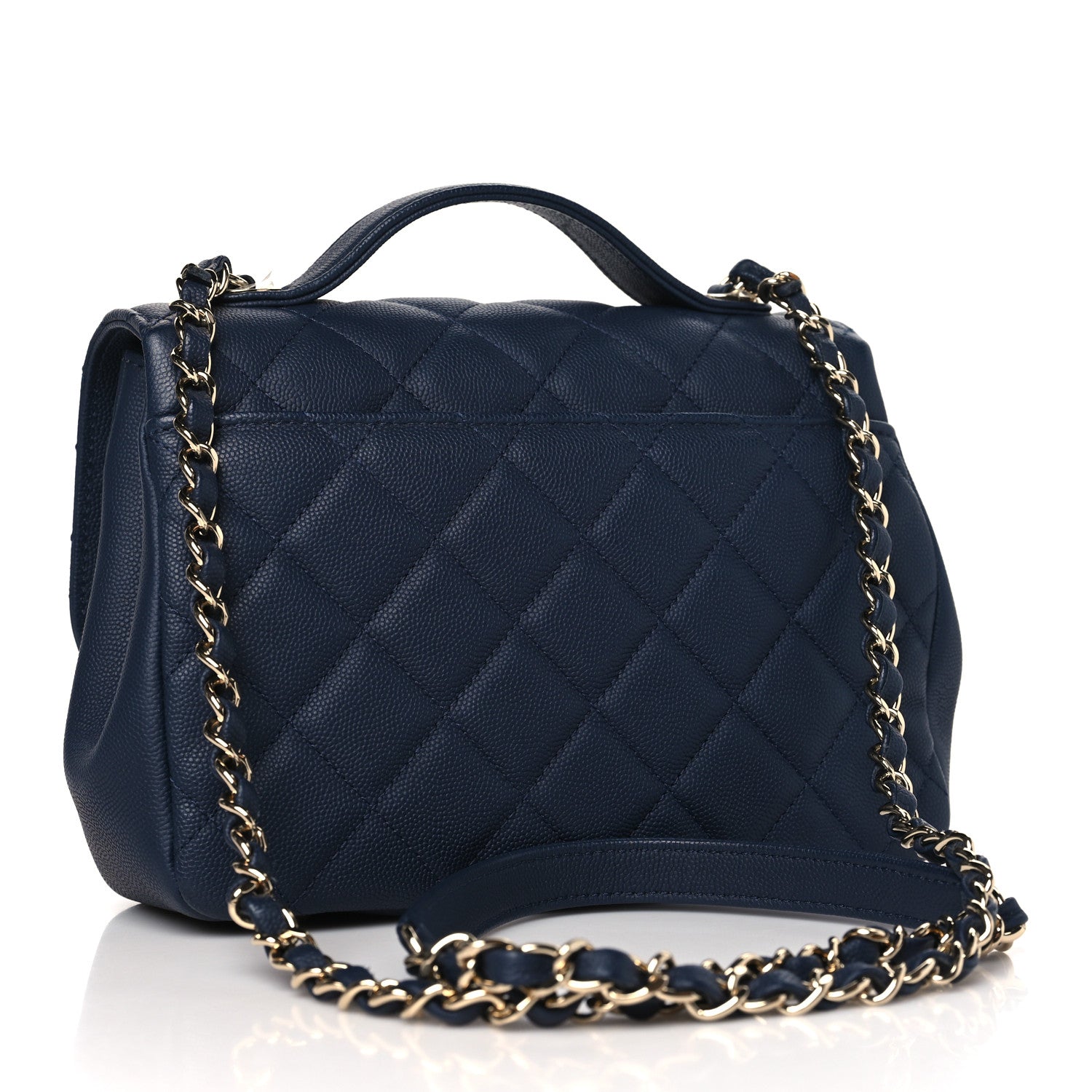 Chanel Caviar Quilted Medium Business Affinity Flap Navy 3 of 10