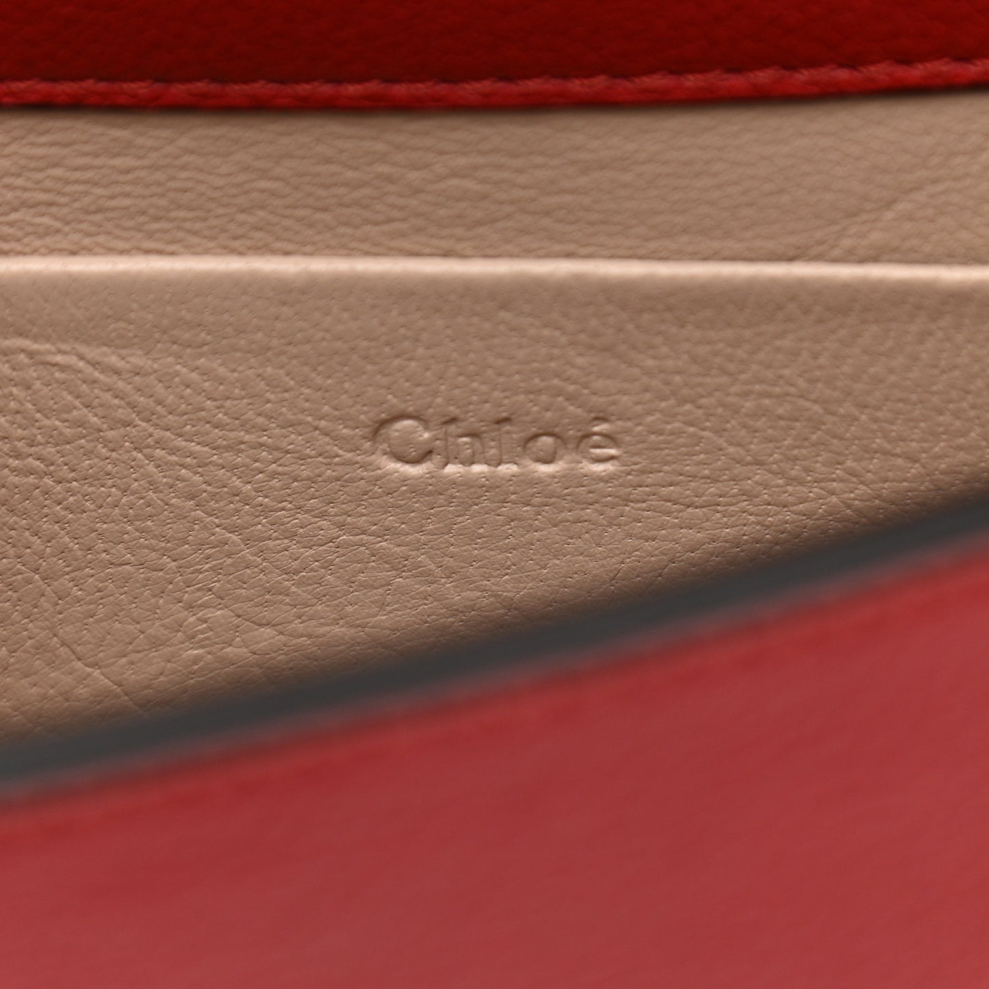 Calfskin Small Nile Bracelet Minaudiere Bag Dahlia Red