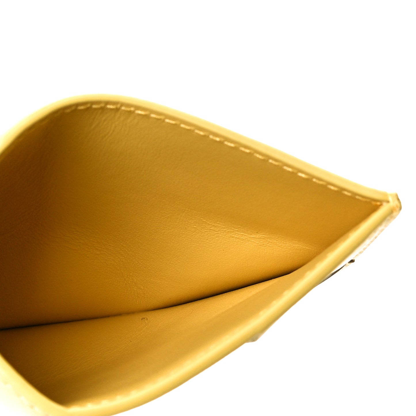 Nappa Maxi Intrecciato Credit Card Case Buttercup