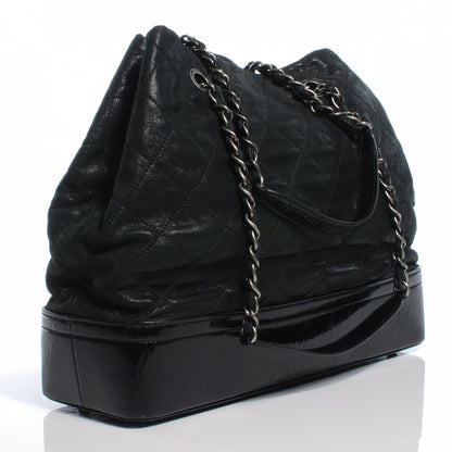 Chanel Iridescent Calfskin VIP Shopping Tote Black 3 of 9