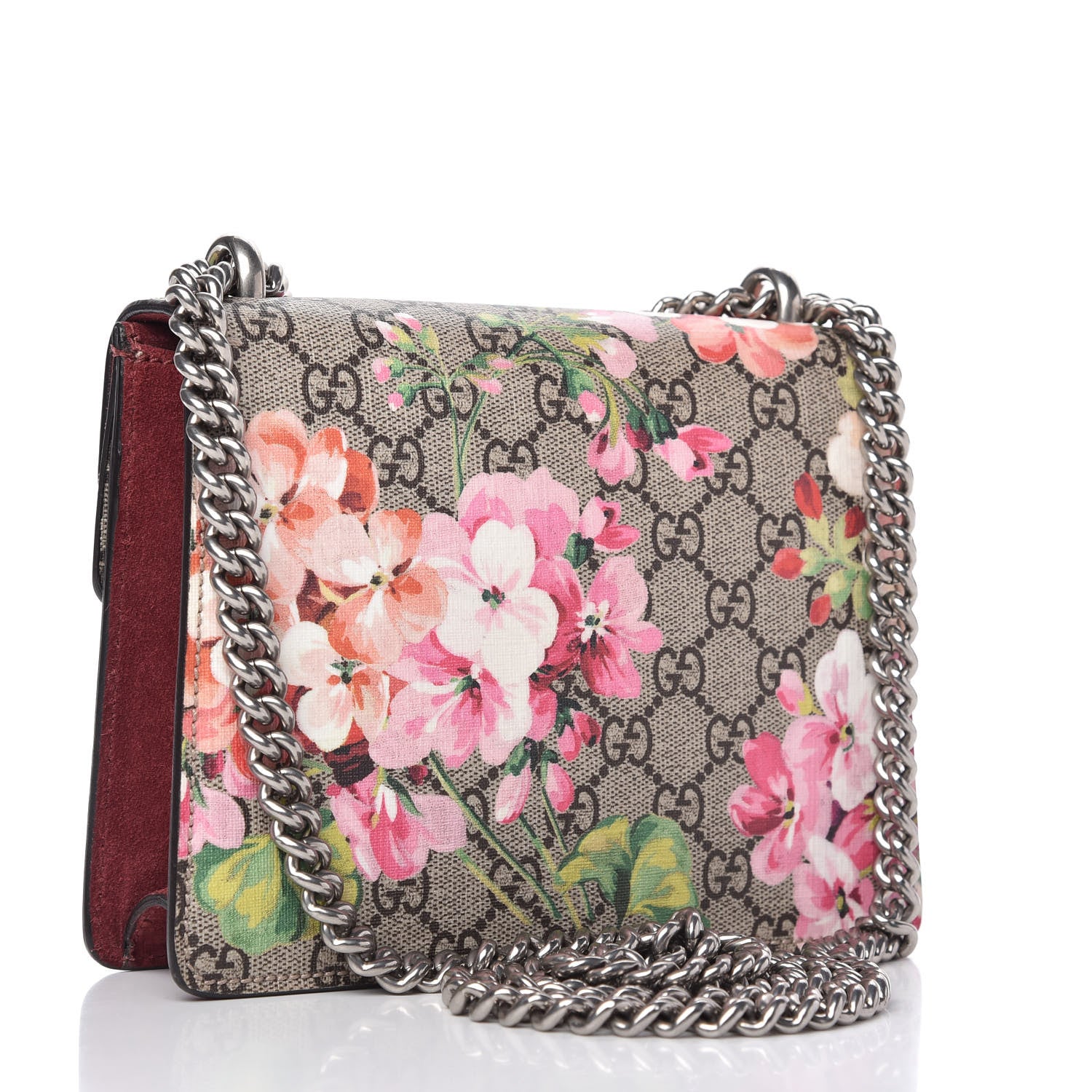Gucci GG Supreme Monogram Blooms Mini Dionysus Shoulder Bag Beige Multicolor Dry Rose 3 of 10