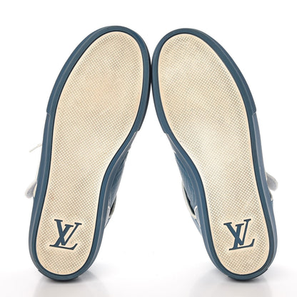 Louis Vuitton Calfskin Perforated Acapulco Sneakers 8 Blue 7 of 19