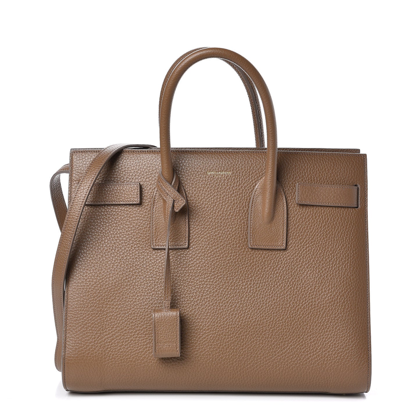 Grained Calfskin Small Sac De Jour Taupe