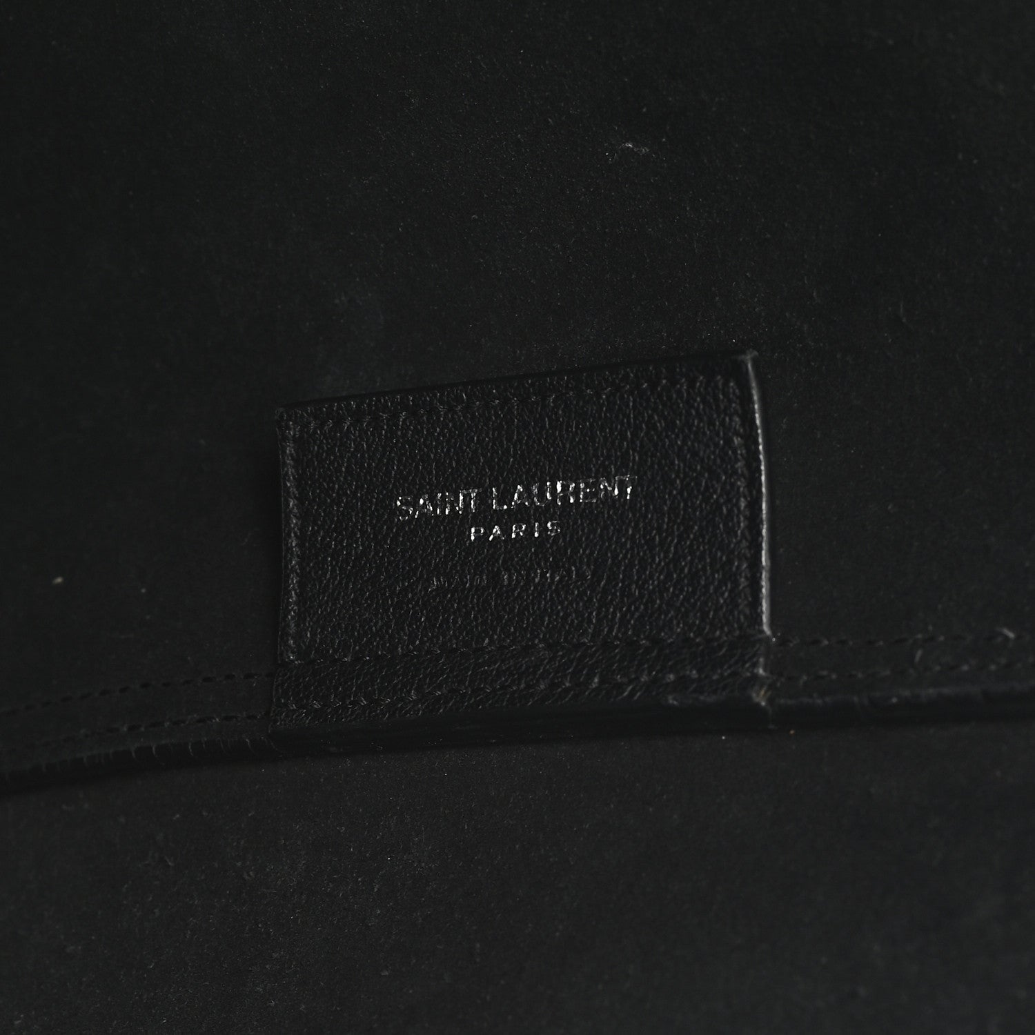Saint Laurent Calfskin Large Fringe Shopping Tote Black 7 of 13