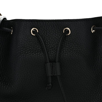 Valentino Garavani Grained Calfskin Rockstud Bucket Bag Black 7 of 10