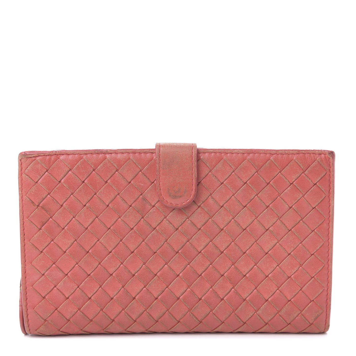 Nappa Intrecciato Continental Wallet Magma
