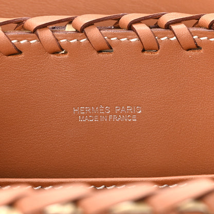 Hermes Wicker Swift Picnic Mini Kelly 20 Naturel Gold 6 of 11