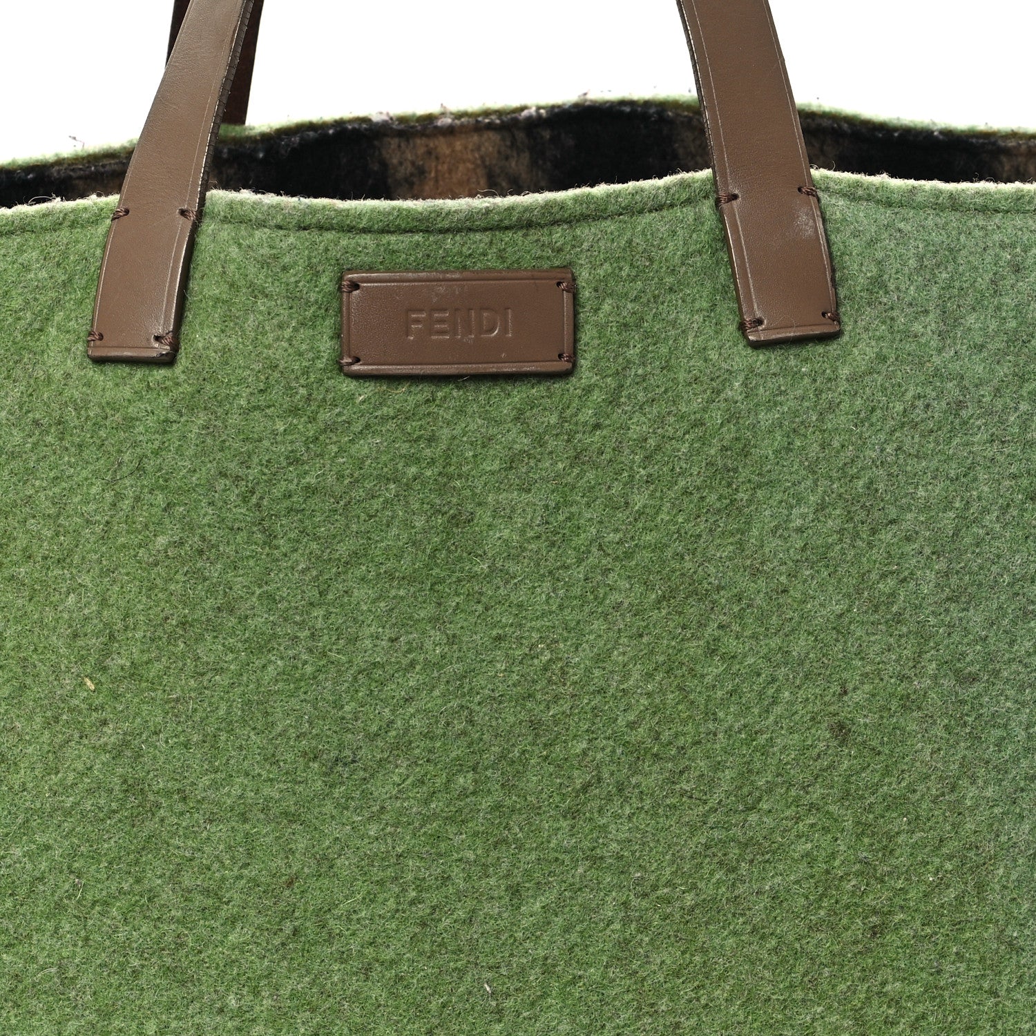 Fendi Felt Shopping Tote Green 1686800 – FASHIONPHILE