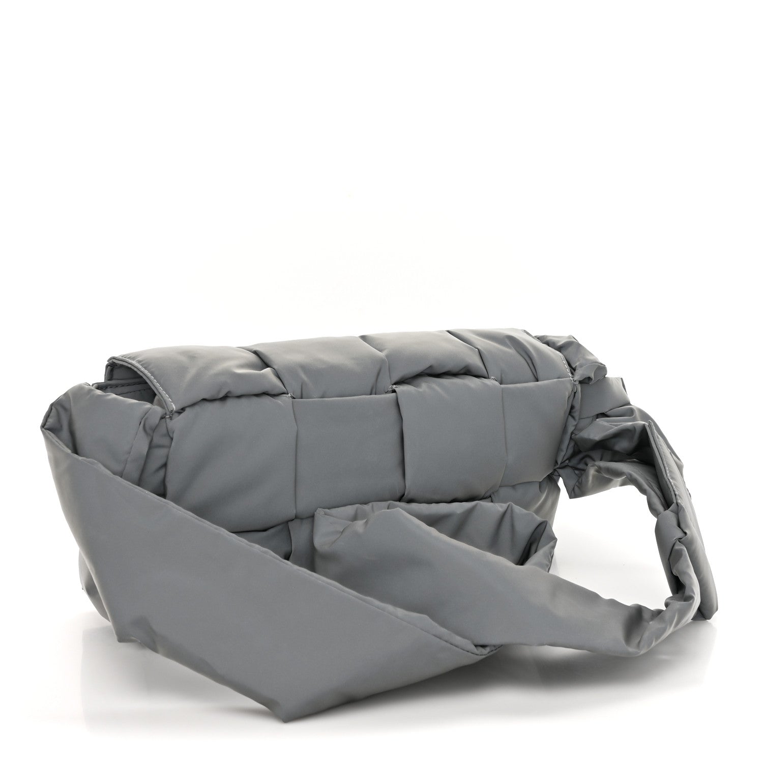 Bottega Veneta Nylon Intrecciato Padded Tech Cassette Bag Thunder 4 of 15