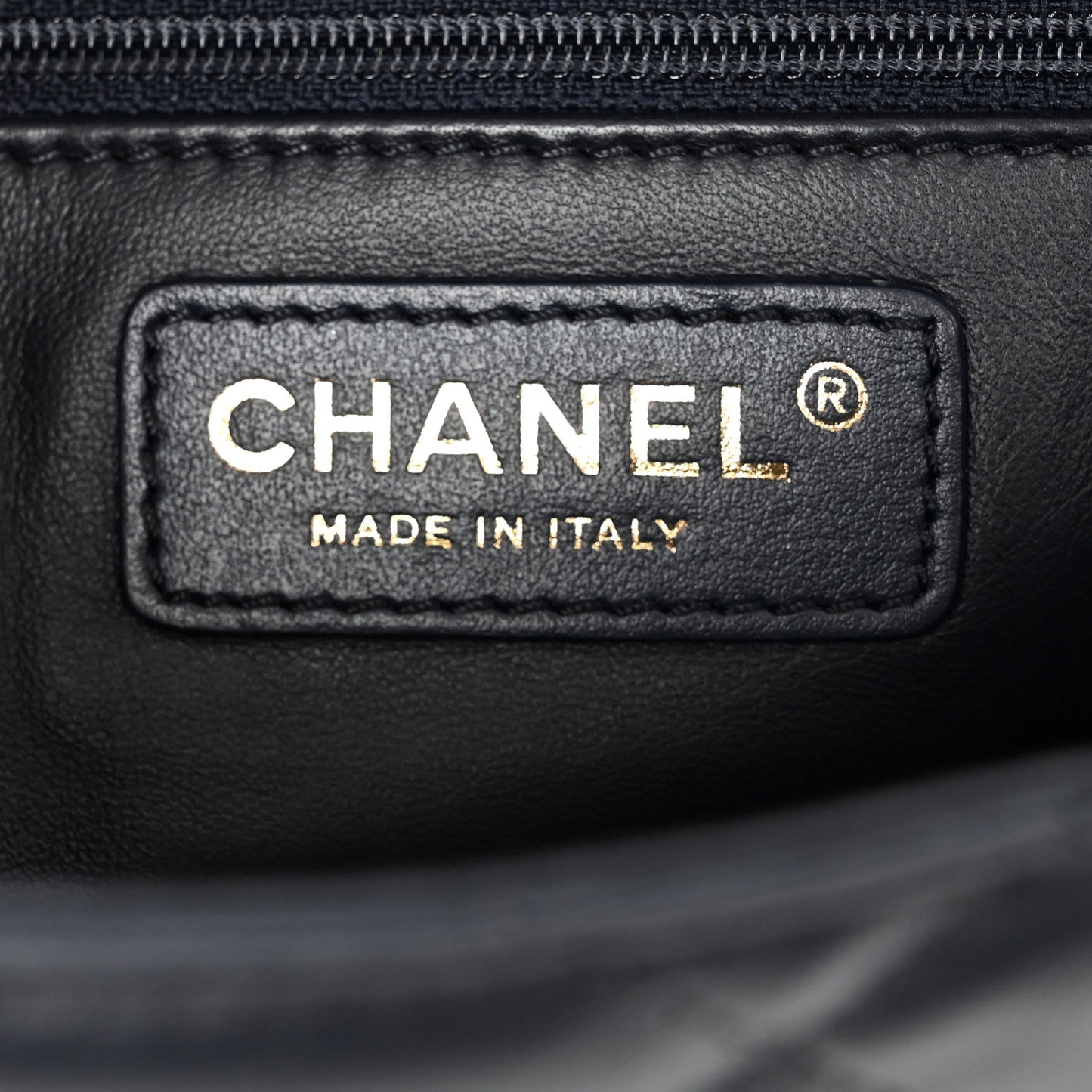 Lambskin Quilted Easy Carry Flap Navy