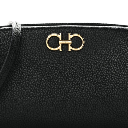 Salvatore Ferragamo Calfskin Small Gancini Crossbody Black 7 of 9