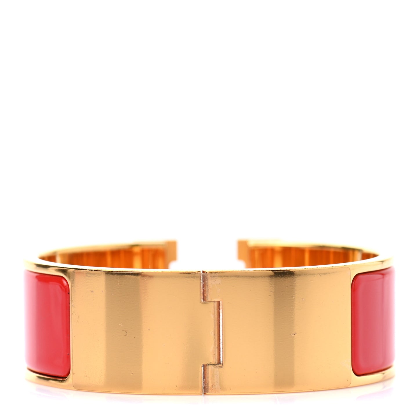 Enamel Wide Clic Clac H Bracelet PM Rouge Vif