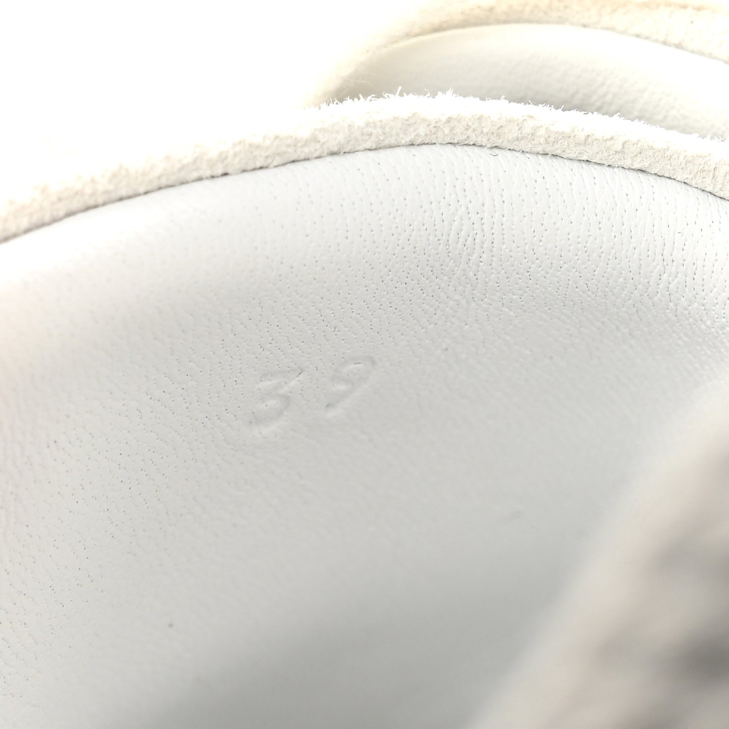 Air Mesh Suede Goatskin Bouncing Sneakers 39 Gris Lulea White