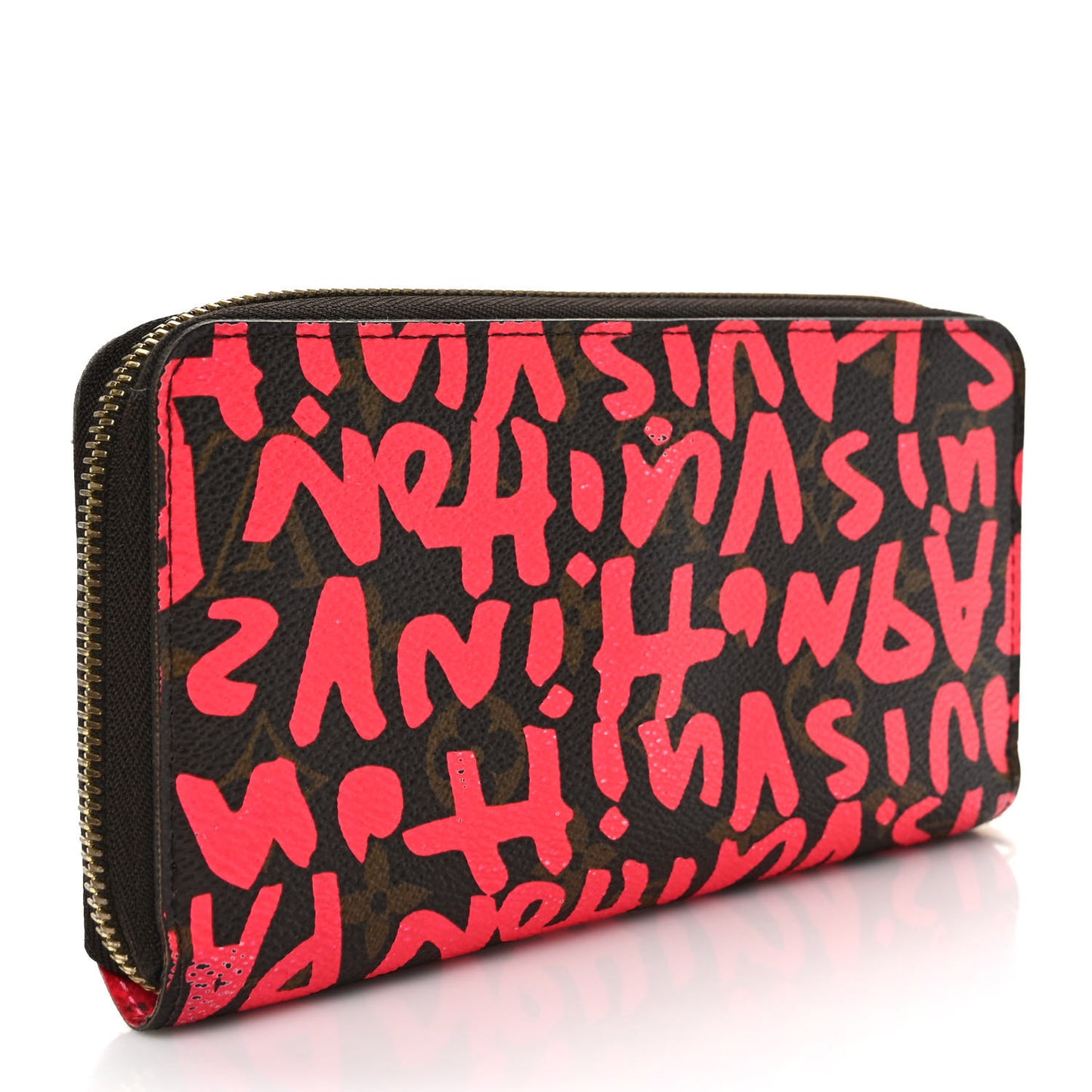 Monogram Graffiti Zippy Wallet Fuchsia