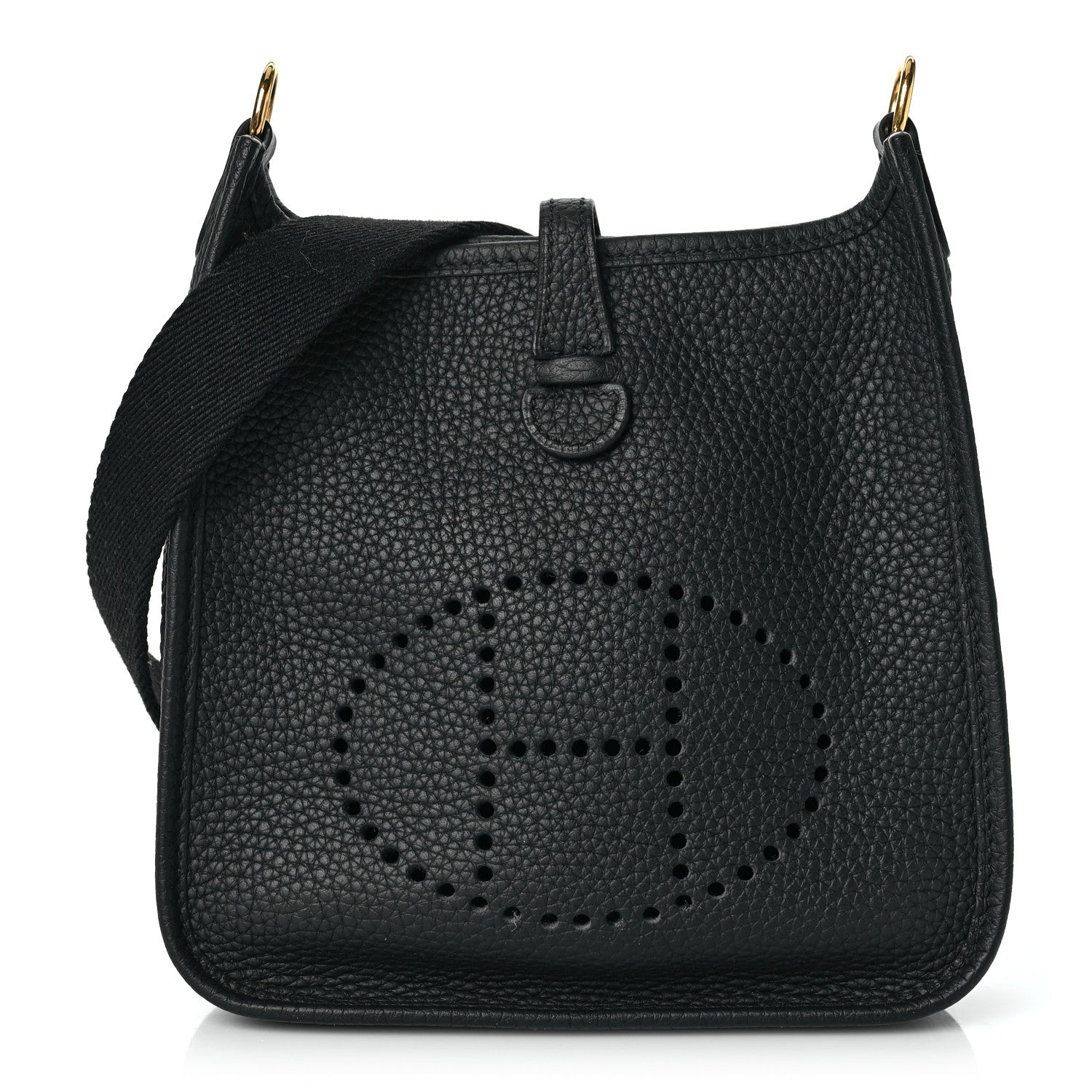 Hermes Taurillon Clemence Evelyne TPM Black 1 of 9