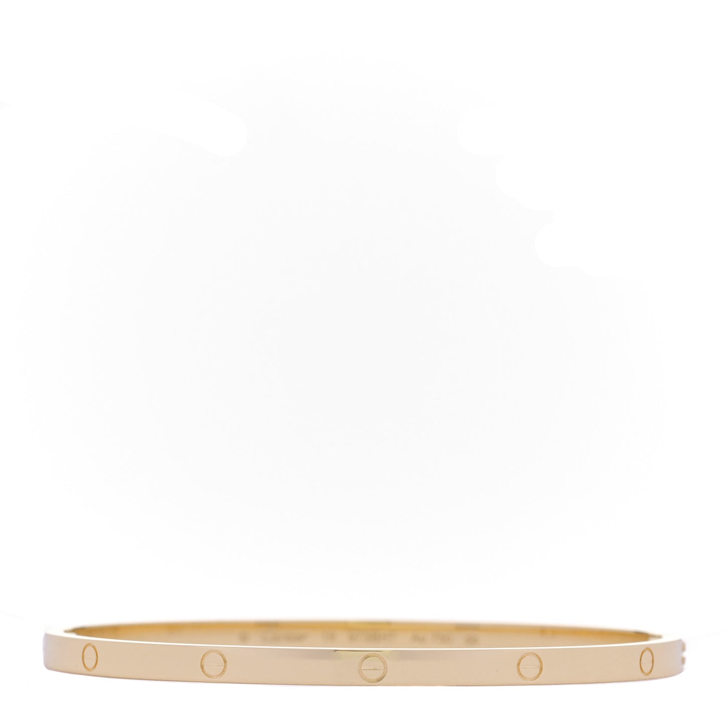 18K Yellow Gold Small LOVE Bracelet 19