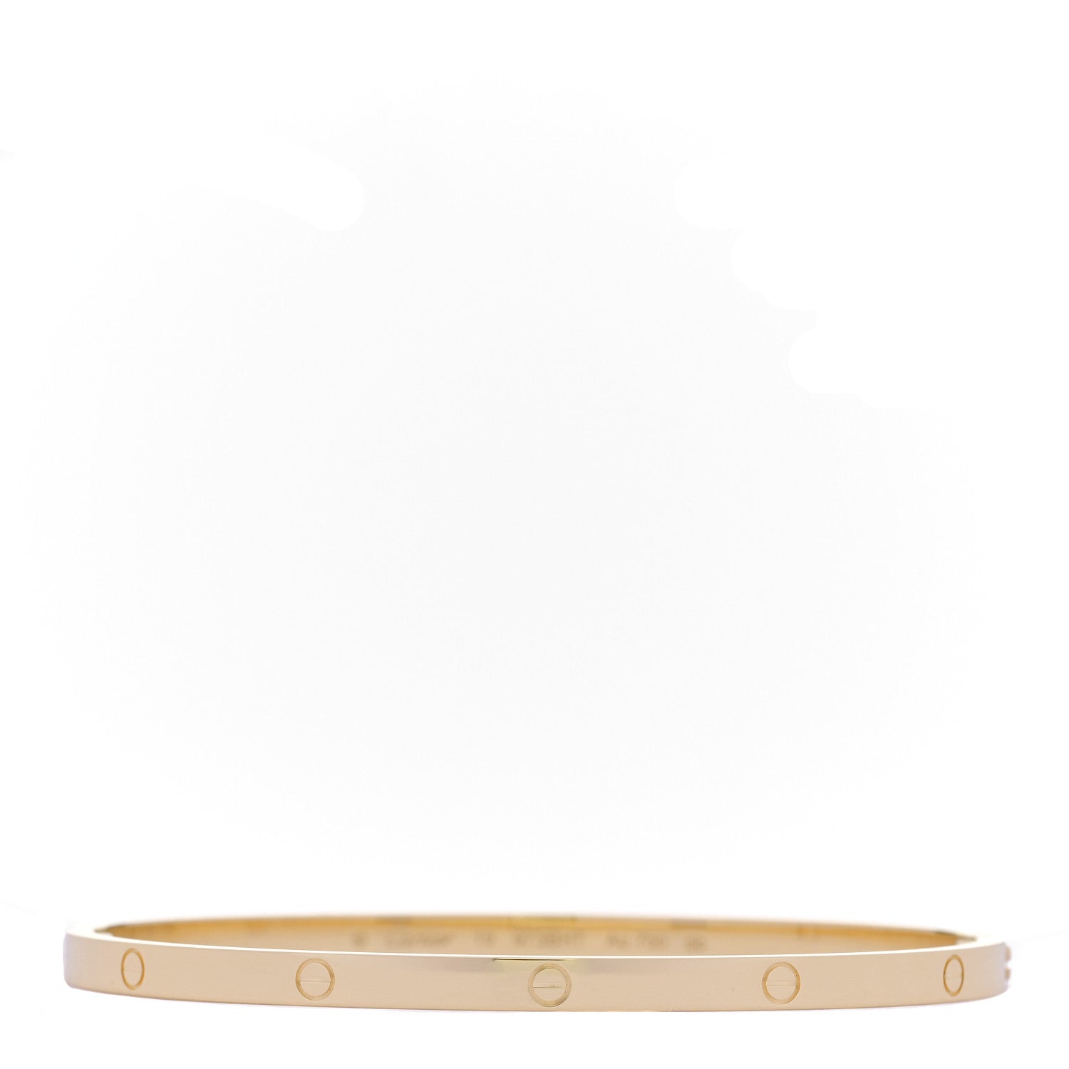Cartier 18K Yellow Gold Small LOVE Bracelet 19 1 of 10