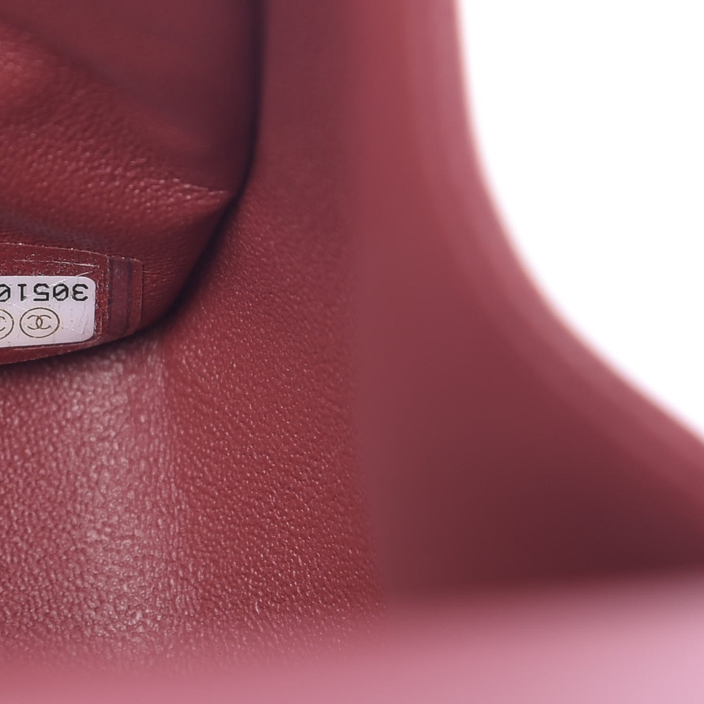 Caviar Quilted Jumbo Double Flap Dark Red