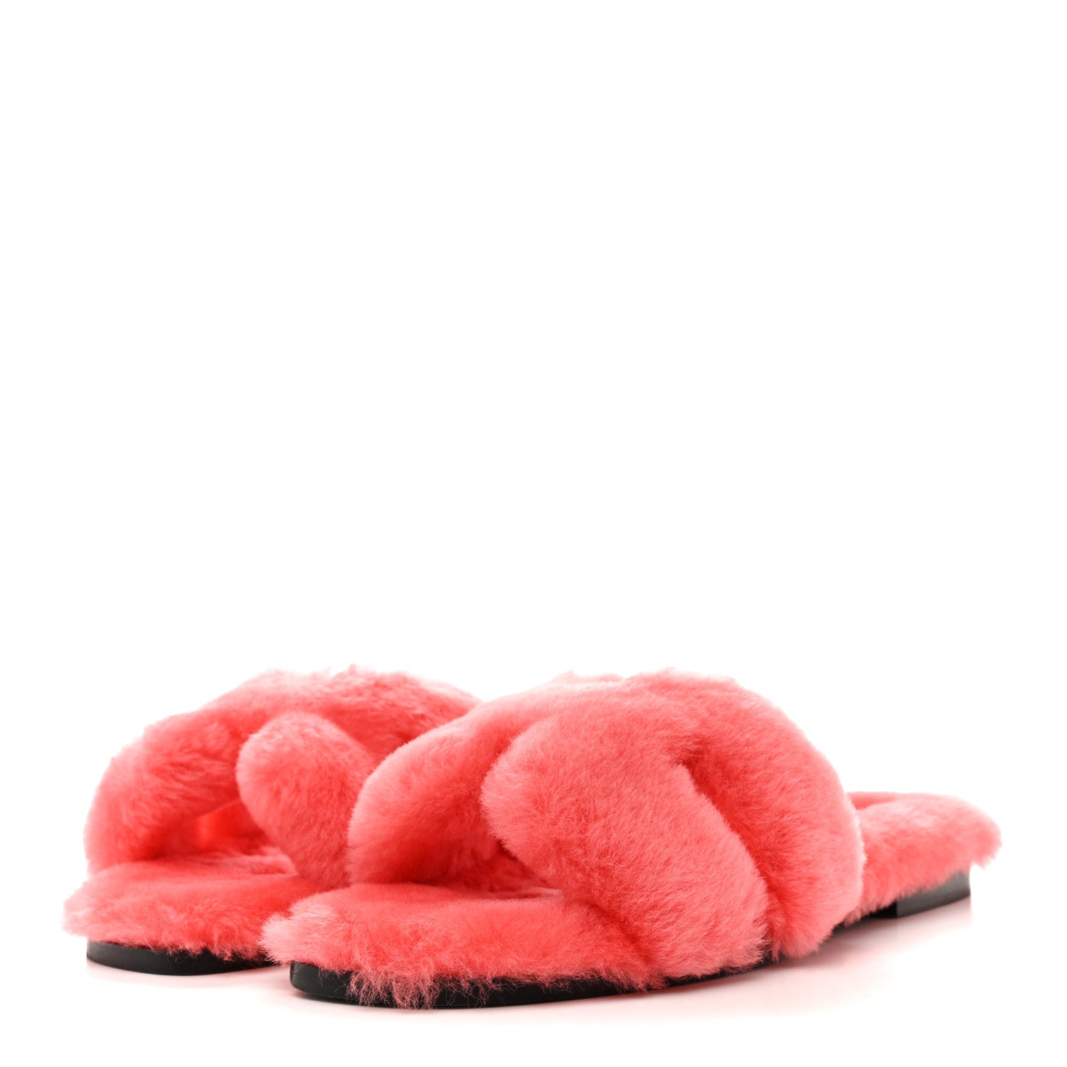 Hermes Woolskin Oran Sandals 38 Rose Du Desert 4 of 8